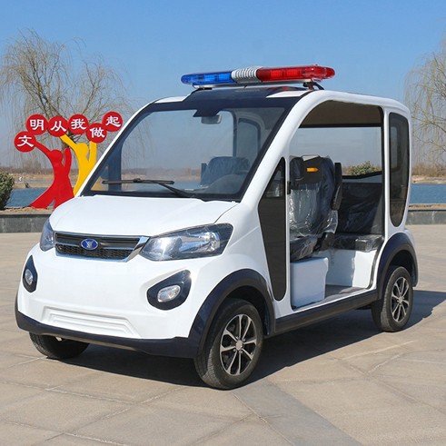 Park Mini-Elektro-Streifenwagen